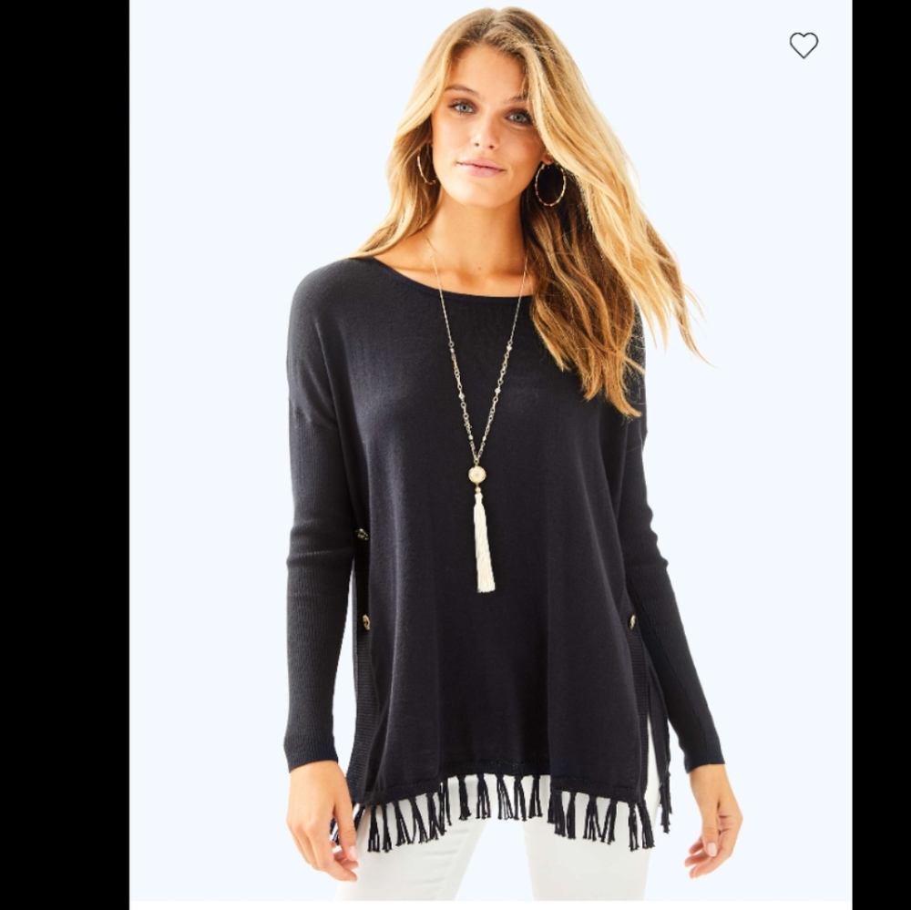 NWT Lilly Pulitzer Ramona Fringe Sweater